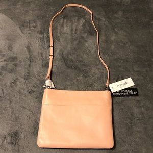 The Sak Pink Leather Crossbody Purse